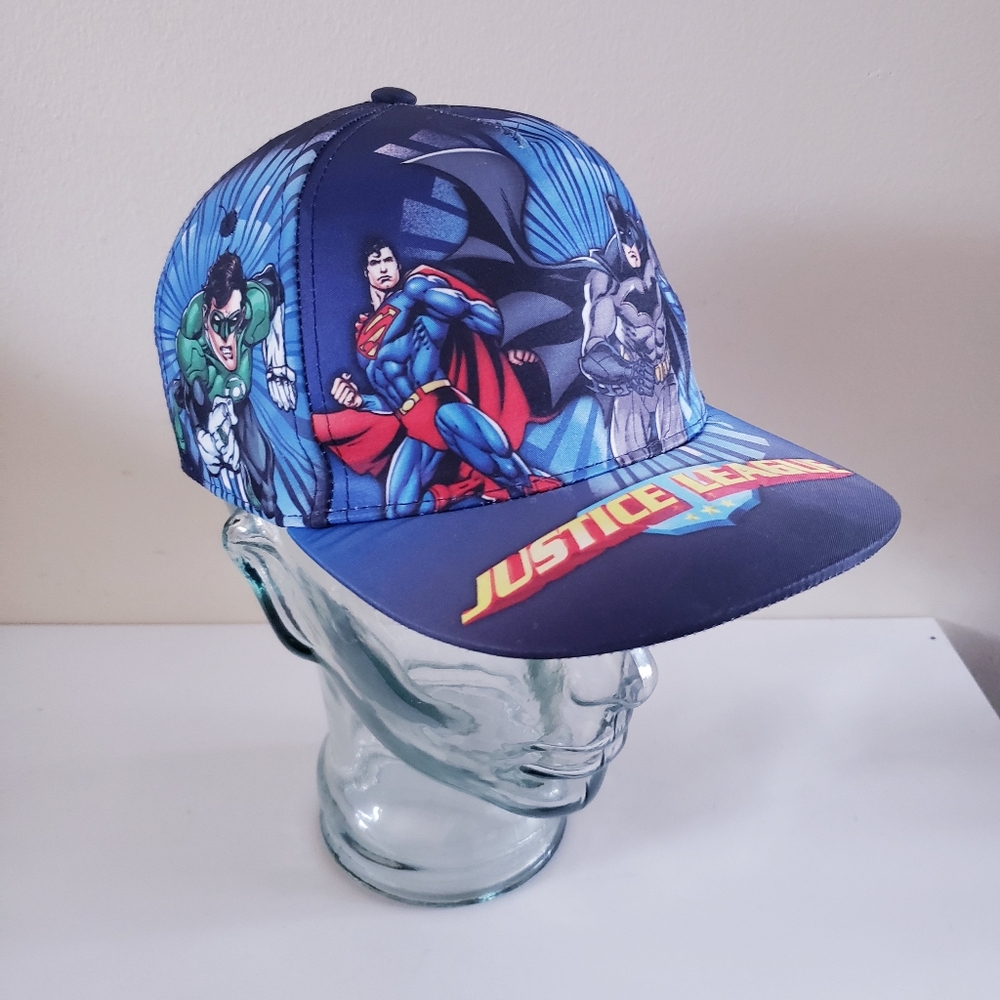 DC Justice League Snap Back Kids  Ballcap - L /XL ( 8+ Yrs)